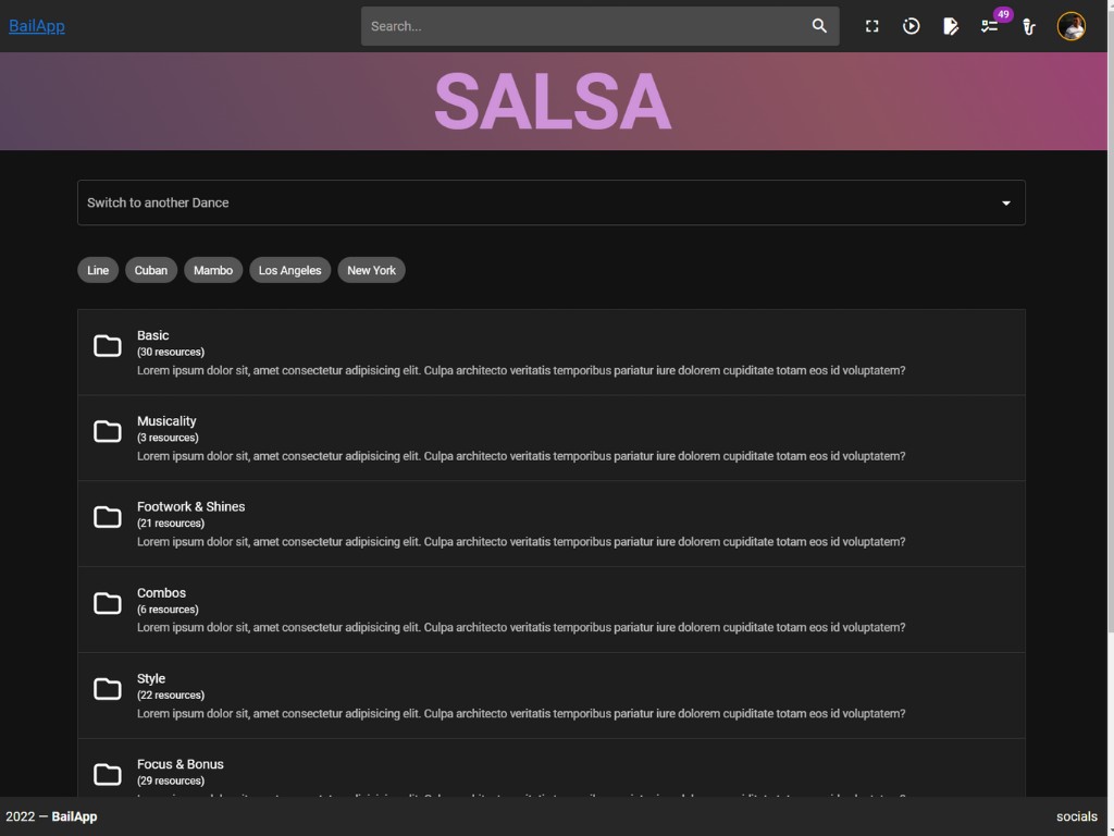 BAILAPP - PERSONAL SIDE PROJECT - thumb 1